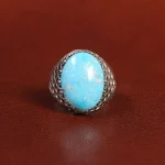 انگشتر فیروزه شجری مردانه کد 25891
