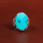 انگشتر فیروزه شجری مردانه کد 25895