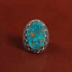 انگشتر فیروزه شجری مردانه کد 25896