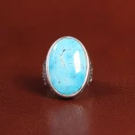 انگشتر فیروزه شجری مردانه کد 25907