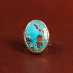 انگشتر فیروزه شجری مردانه کد 25922