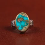 انگشتر فیروزه شجری مردانه کد 25931