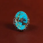 انگشتر فیروزه شجری مردانه کد 25937