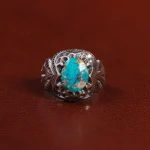 انگشتر فیروزه شجری مردانه کد 25956