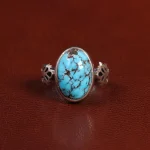 انگشتر فیروزه شجری مردانه کد 25957
