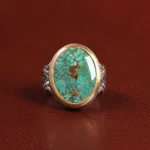 انگشتر فیروزه شجری مردانه کد 25963