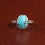 انگشتر فیروزه شجری مردانه کد 25966