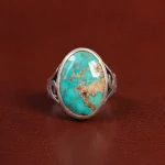 انگشتر فیروزه شجری مردانه کد 25972