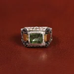 انگشتر زبرجد مردانه کد 25985