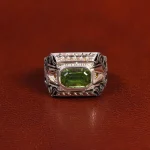 انگشتر زبرجد مردانه کد 25986