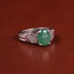 انگشتر زمرد مردانه کد 23704