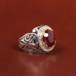انگشتر یاقوت سرخ مردانه کد 26012