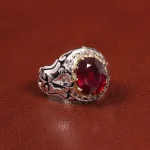 انگشتر یاقوت سرخ مردانه کد 26018