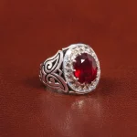 انگشتر یاقوت سرخ مردانه کد 26019