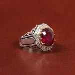انگشتر یاقوت سرخ مردانه کد 26020