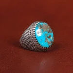انگشتر فیروزه شجری مردانه کد 26026