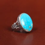 انگشتر فیروزه شجری مردانه کد 26029