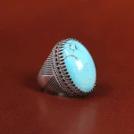 انگشتر فیروزه شجری مردانه کد 26030