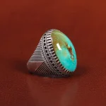 انگشتر فیروزه شجری مردانه کد 26033