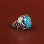 انگشتر فیروزه شجری مردانه کد 26039