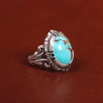 انگشتر فیروزه شجری مردانه کد 26045