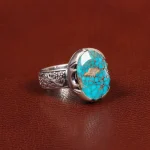 انگشتر فیروزه شجری مردانه کد 26064