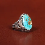 انگشتر فیروزه شجری مردانه کد 26066