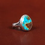 انگشتر فیروزه شجری مردانه کد 26067