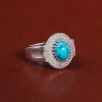 انگشتر فیروزه شجری مردانه کد 26103