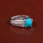 انگشتر فیروزه شجری مردانه کد 26117