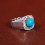 انگشتر فیروزه شجری مردانه کد 26118