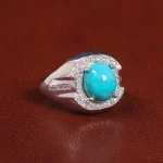 انگشتر فیروزه شجری مردانه کد 26119