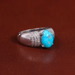 انگشتر فیروزه شجری مردانه کد 26125