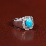 انگشتر فیروزه شجری مردانه کد 26133