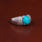 انگشتر فیروزه شجری مردانه کد 26134