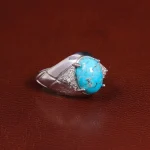 انگشتر فیروزه شجری مردانه کد 26135