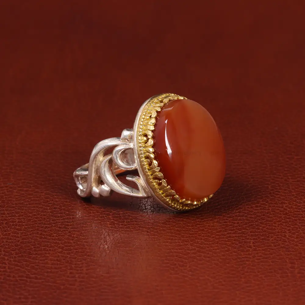 انگشتر عقیق یمن مردانه کد 26148