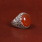 انگشتر عقیق یمن مردانه کد 26152