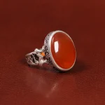 انگشتر عقیق یمن مردانه کد 26156