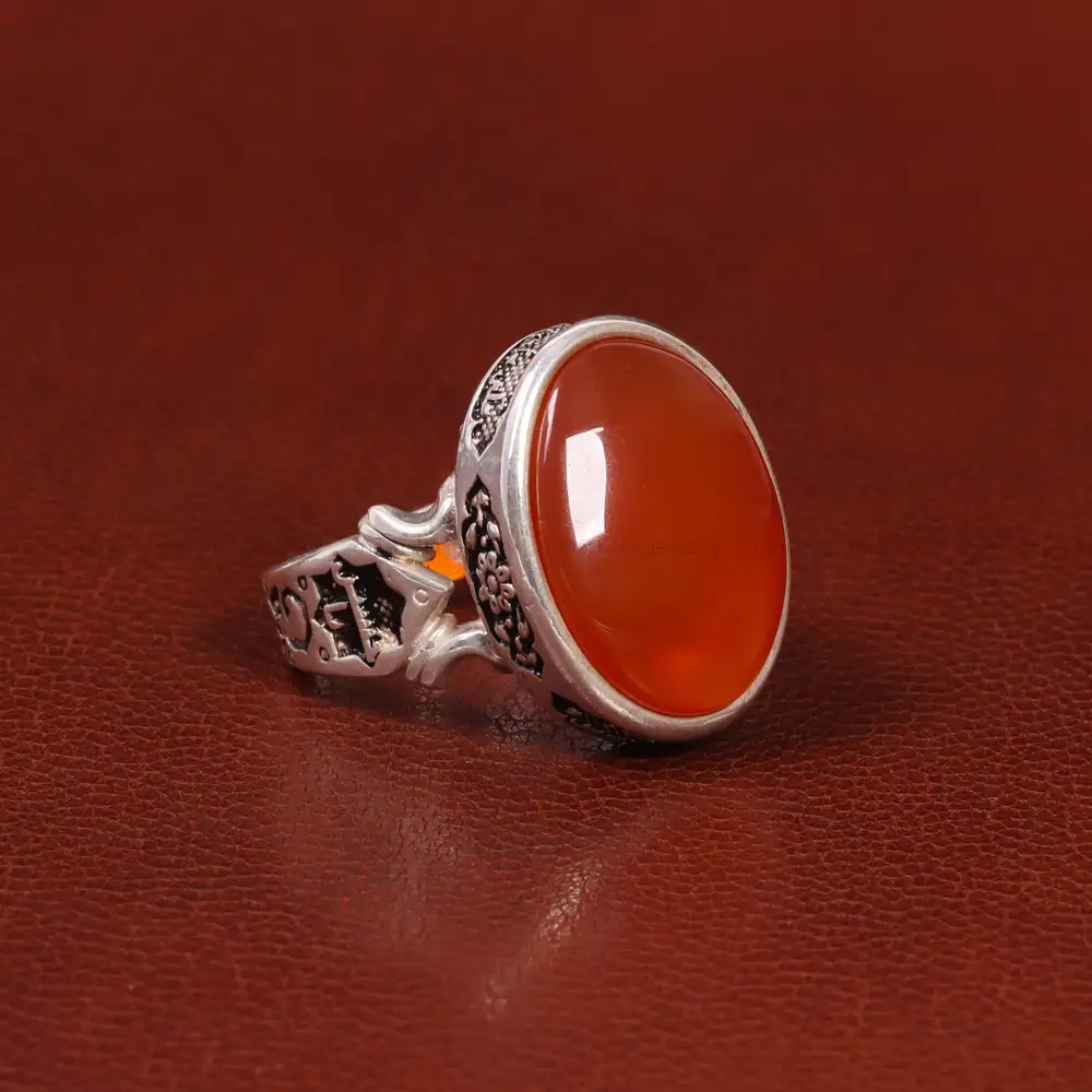 انگشتر عقیق یمن مردانه کد 26156