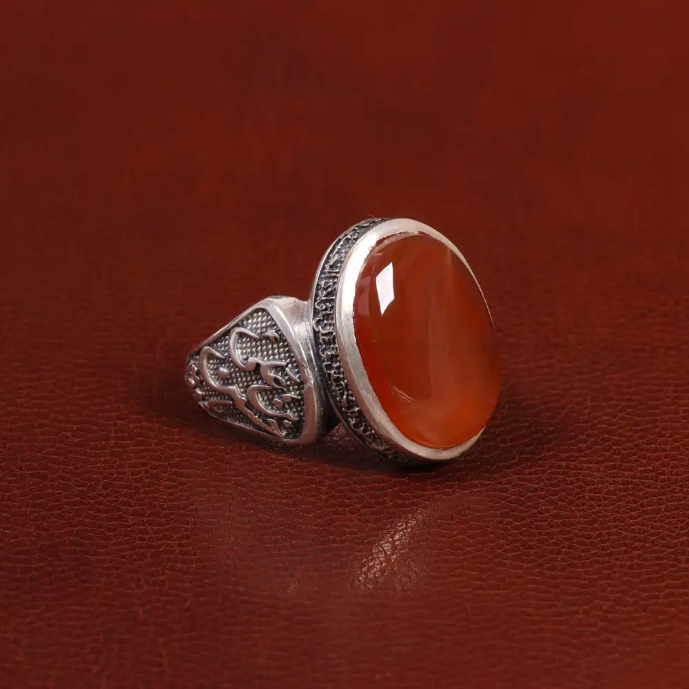 انگشتر عقیق یمن مردانه کد 26161