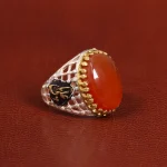 انگشتر عقیق یمن مردانه کد 26165