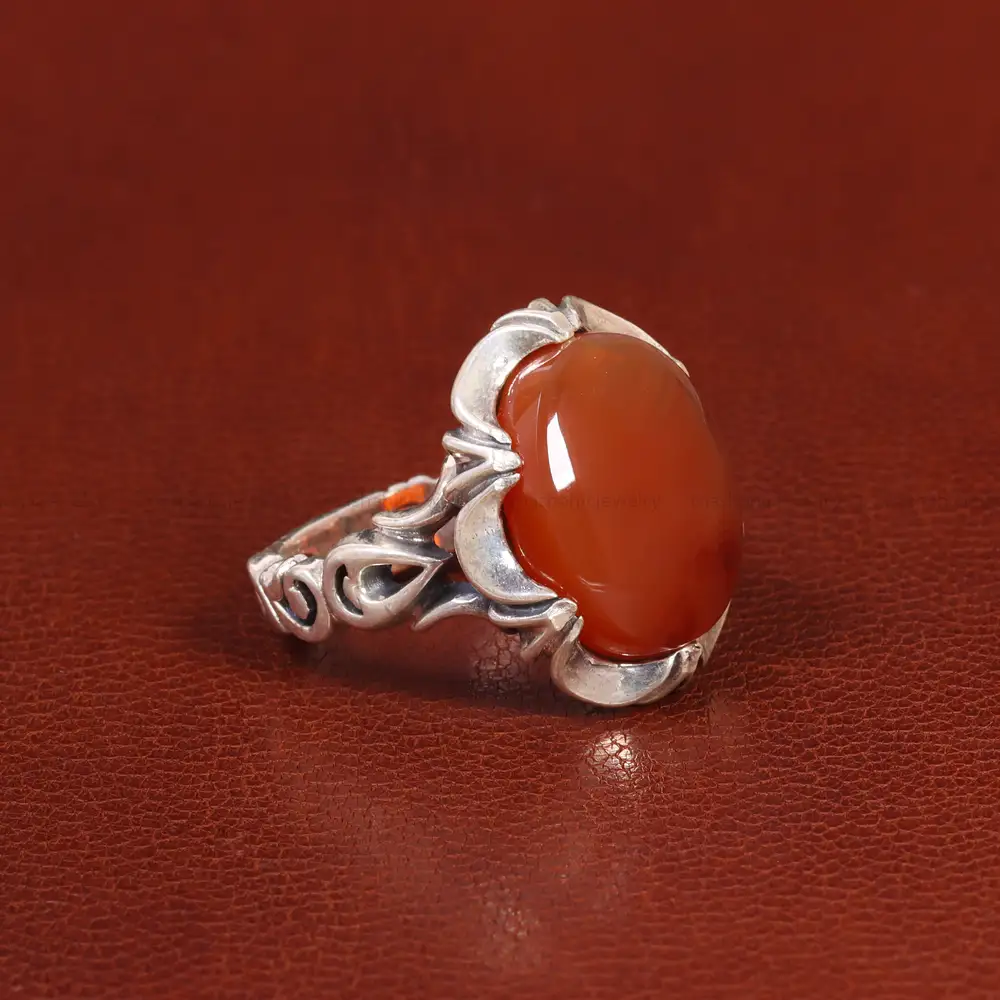 انگشتر عقیق یمن مردانه کد 26166