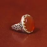 انگشتر عقیق یمن مردانه کد 26175