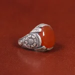 انگشتر عقیق یمن مردانه کد 26179