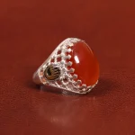 انگشتر عقیق یمن مردانه کد 26180