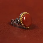 انگشتر عقیق یمن مردانه کد 26184