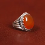 انگشتر عقیق یمن مردانه کد 26191