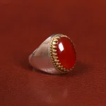 انگشتر عقیق یمن مردانه کد 26194