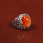 انگشتر عقیق یمن مردانه کد 26196